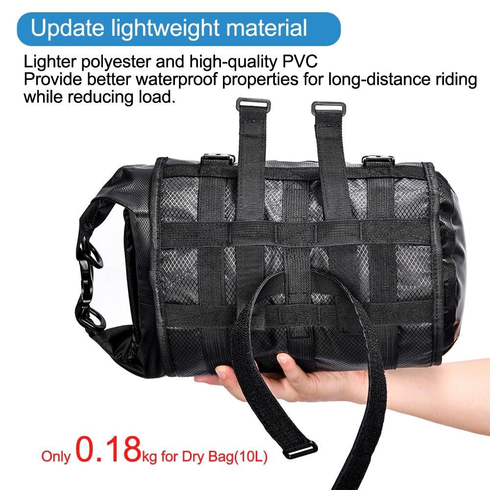 Bike Front Tube Bag Waterproof Bicycle Handlebar Basket Pack Cycling Front Frame Bicycle Accessories Waterproof Handlebar Bags Bike packing Bags Front Packs For Road Bicycles Bike Packing Accessories - UrbanCycling.com