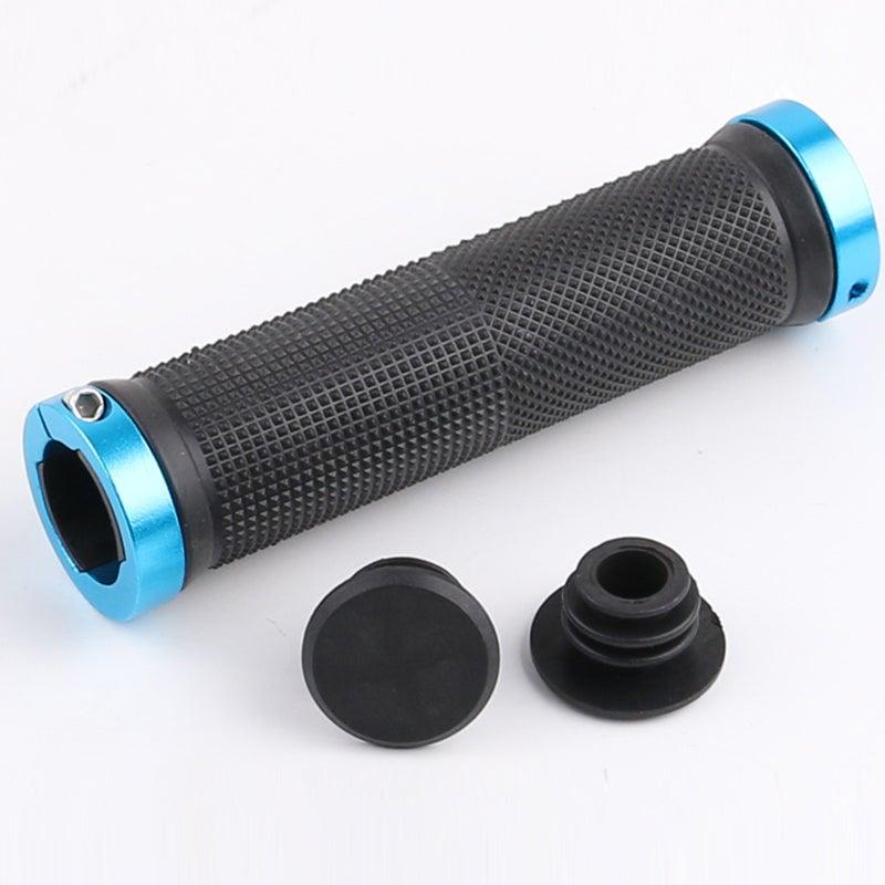 Bike Handlebar Cover Grips Anti - Slip Mountain Road Cycling Bike Bicycle Smooth Soft Rubber Handle Grip Lock Bar Non - Slip - Rubber Bicycle Handle Grip With Aluminum Lock Rubber Comfortable Bike Grips - UrbanCycling.com