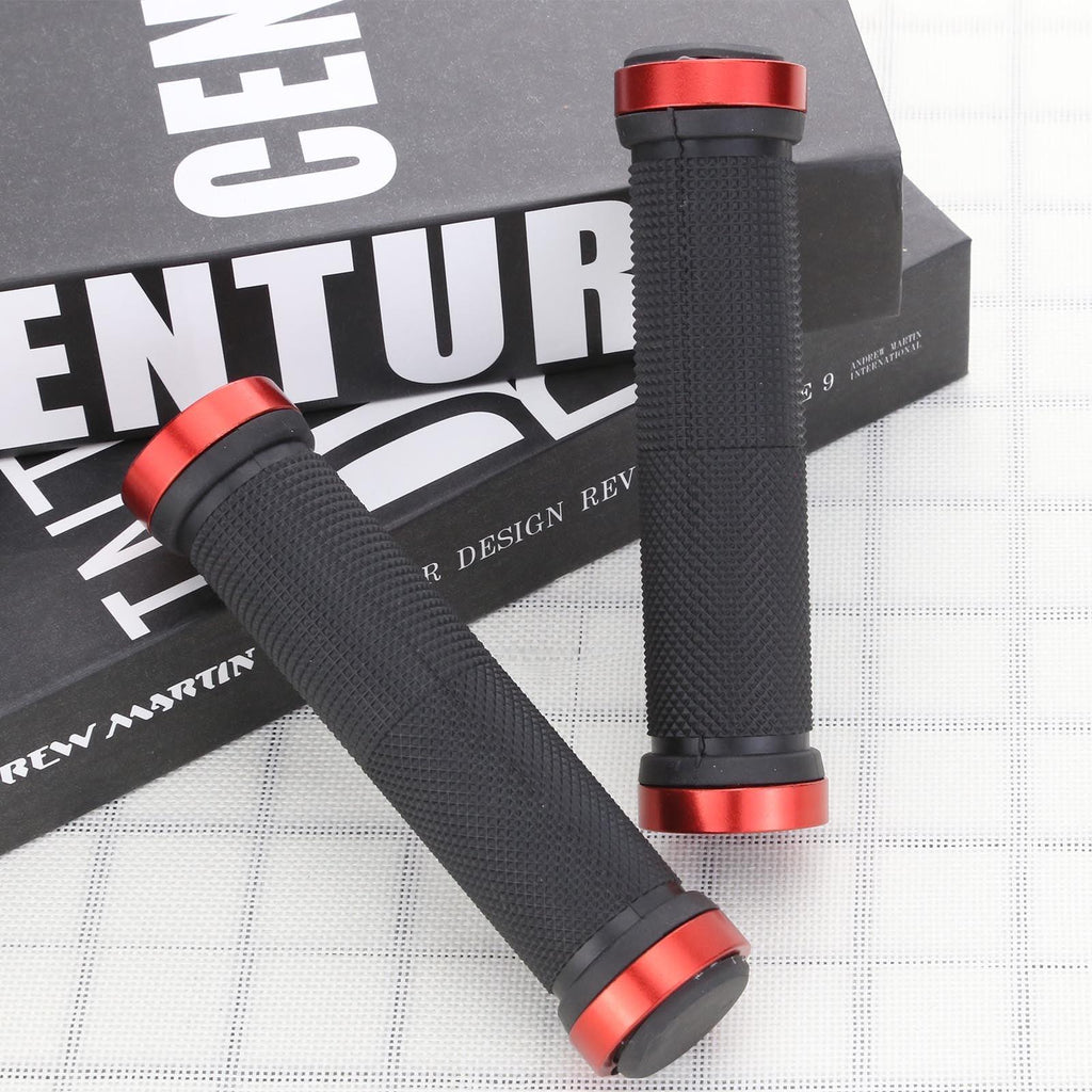 Bike Handlebar Cover Grips Anti - Slip Mountain Road Cycling Bike Bicycle Smooth Soft Rubber Handle Grip Lock Bar Non - Slip - Rubber Bicycle Handle Grip With Aluminum Lock Rubber Comfortable Bike Grips - UrbanCycling.com