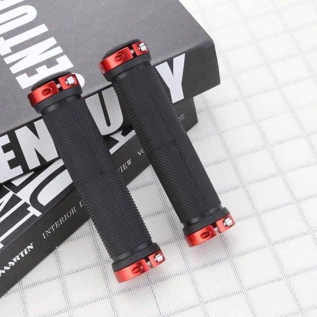 Bike Handlebar Cover Grips Anti - Slip Mountain Road Cycling Bike Bicycle Smooth Soft Rubber Handle Grip Lock Bar Non - Slip - Rubber Bicycle Handle Grip With Aluminum Lock Rubber Comfortable Bike Grips - UrbanCycling.com
