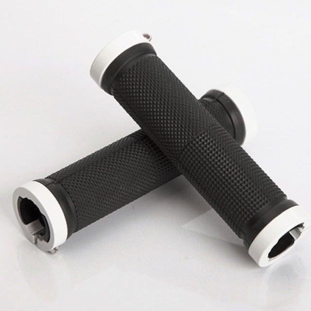 Bike Handlebar Cover Grips Anti - Slip Mountain Road Cycling Bike Bicycle Smooth Soft Rubber Handle Grip Lock Bar Non - Slip - Rubber Bicycle Handle Grip With Aluminum Lock Rubber Comfortable Bike Grips - UrbanCycling.com