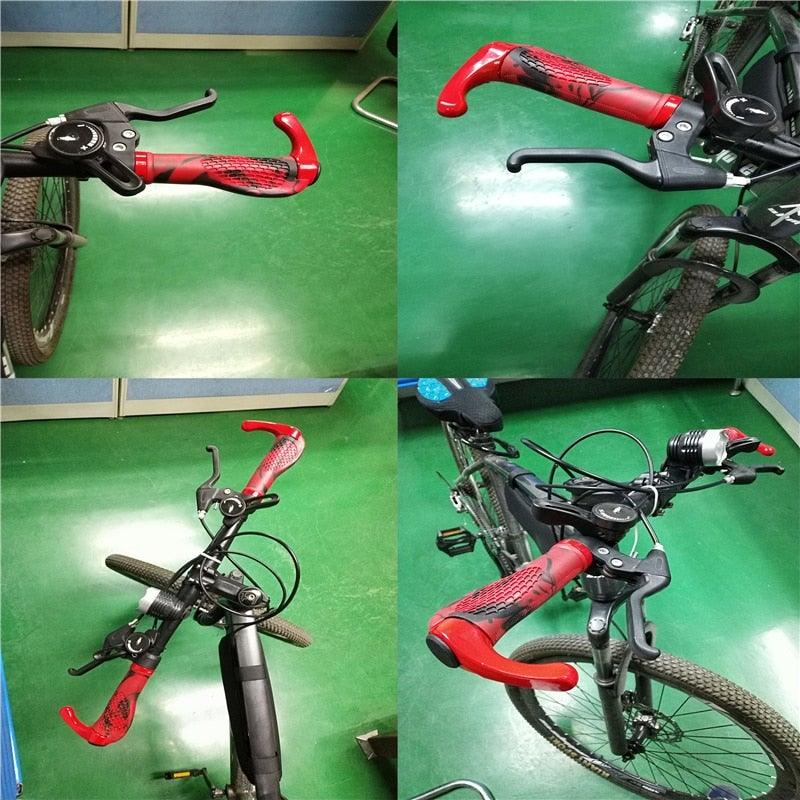 Bike Handlebar Ergonomics Bicycle Grips Bar Ends Plugs Grips Comfortable Bike Handle Grips Ergonomic Bike Grips Shock Absorption Mountain Bike Grips Non - Slip Bicycle Grips Aluminum Alloy Rings For Bicycle - UrbanCycling.com