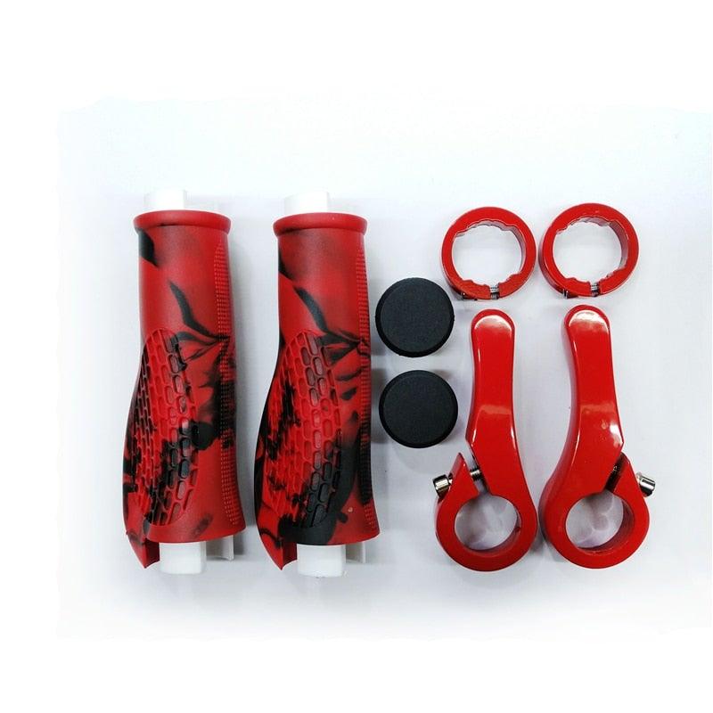 Bike Handlebar Ergonomics Bicycle Grips Bar Ends Plugs Grips Comfortable Bike Handle Grips Ergonomic Bike Grips Shock Absorption Mountain Bike Grips Non - Slip Bicycle Grips Aluminum Alloy Rings For Bicycle - UrbanCycling.com