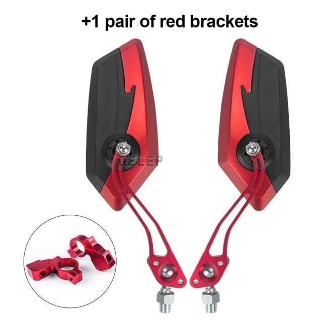 Bike Mirrors HD Blast Resistant Glass Lens Handlebar Mountain Bike Mirrors Adjustable Rotatable Bicycle Rearview Mirrors New Scratch Resistant Convex Lens Universal Adjustable Rotatable Handlebar Glass Lens For Road Mountain - UrbanCycling.com