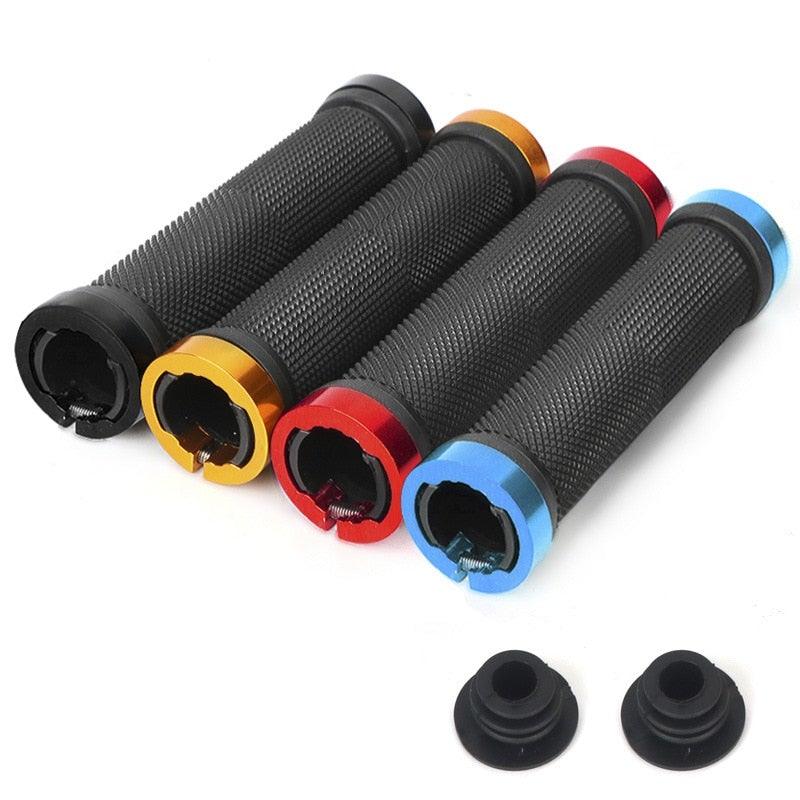 Bike Road Cycling Bicycle Handlebar Cover Grips Soft Rubber Anti - Slip Bike Handle Grip Lock Bar Non - Slip - Rubber Bicycle Handle Grip With Aluminum Lock Bike Grip For Scooter Cruiser Tricycle Wheel Chair Mountain Road Urban Foldable Bike - UrbanCycling.com