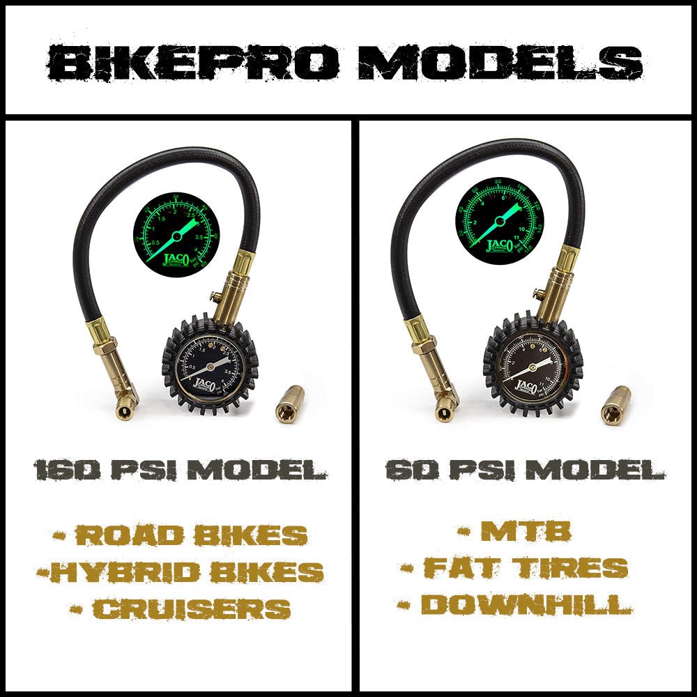 BikePro™ Presta Tire Pressure Gauge - 160 PSI | Presta & Schrader (Hybrid/Road Bikes) - UrbanCycling.com