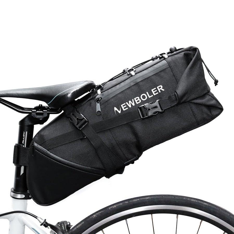 Black Bike Bag Bicycle Bag Cycle Cycling Bike Seat Bag Bags Accessories Waterproof Bike Packing Bags Large Bike Bags Fully Waterproof Bike Bag Under Seat Roll Up Cycling Rear Tail Pack - UrbanCycling.com