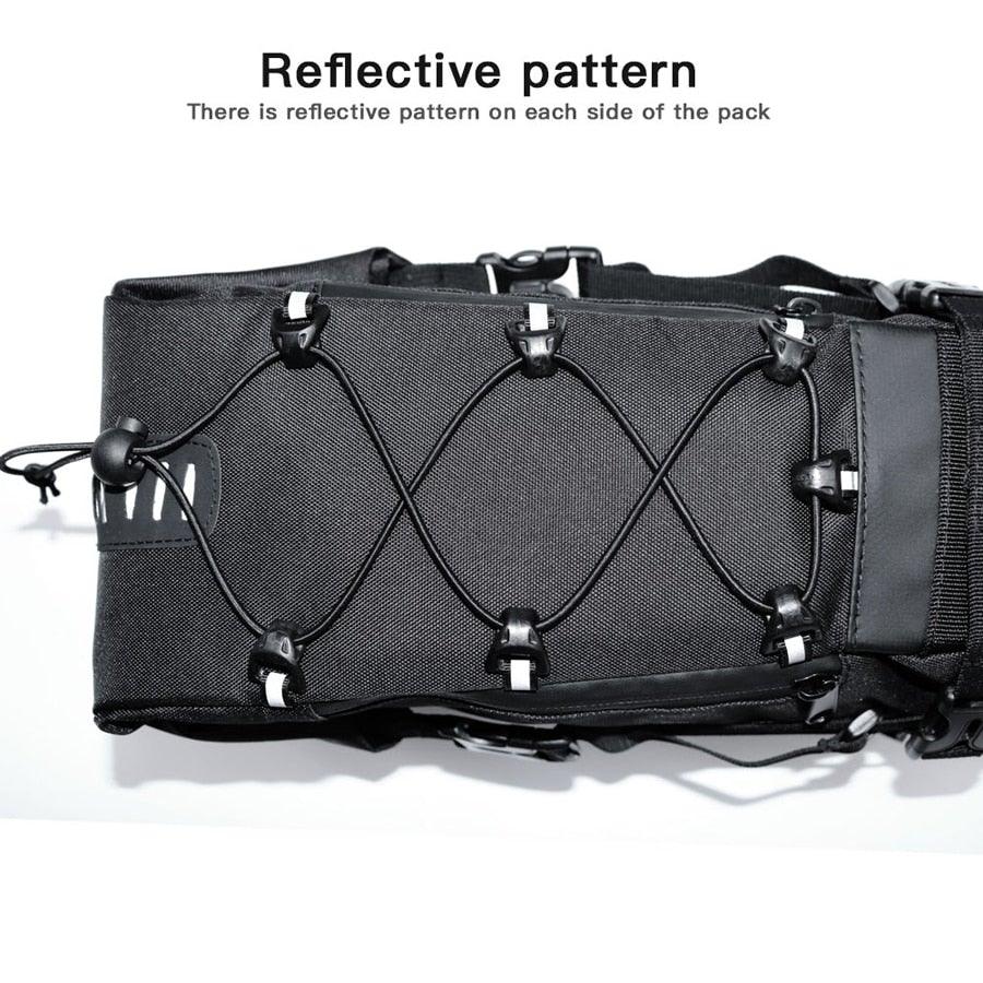 Black Bike Bag Bicycle Bag Cycle Cycling Bike Seat Bag Bags Accessories Waterproof Bike Packing Bags Large Bike Bags Fully Waterproof Bike Bag Under Seat Roll Up Cycling Rear Tail Pack - UrbanCycling.com