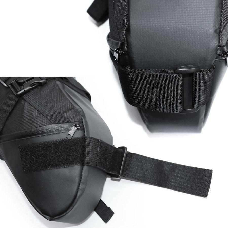 Black Bike Bag Bicycle Bag Cycle Cycling Bike Seat Bag Bags Accessories Waterproof Bike Packing Bags Large Bike Bags Fully Waterproof Bike Bag Under Seat Roll Up Cycling Rear Tail Pack - UrbanCycling.com