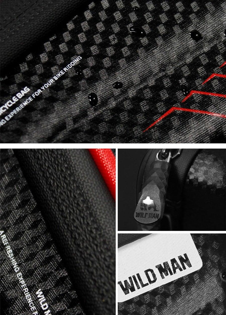 Black Bike Bag Frame Front Top Tube Cycling Bag Waterproof Phone Case Touchscreen Bag Pack Bicycle Accessories Bike Bicycle Bag Waterproof Bike Phone Mount Bag Front Frame Top Tube Handlebar Bag Touch Screen Holder Case For Cell Phones 6.6in - UrbanCycling.com