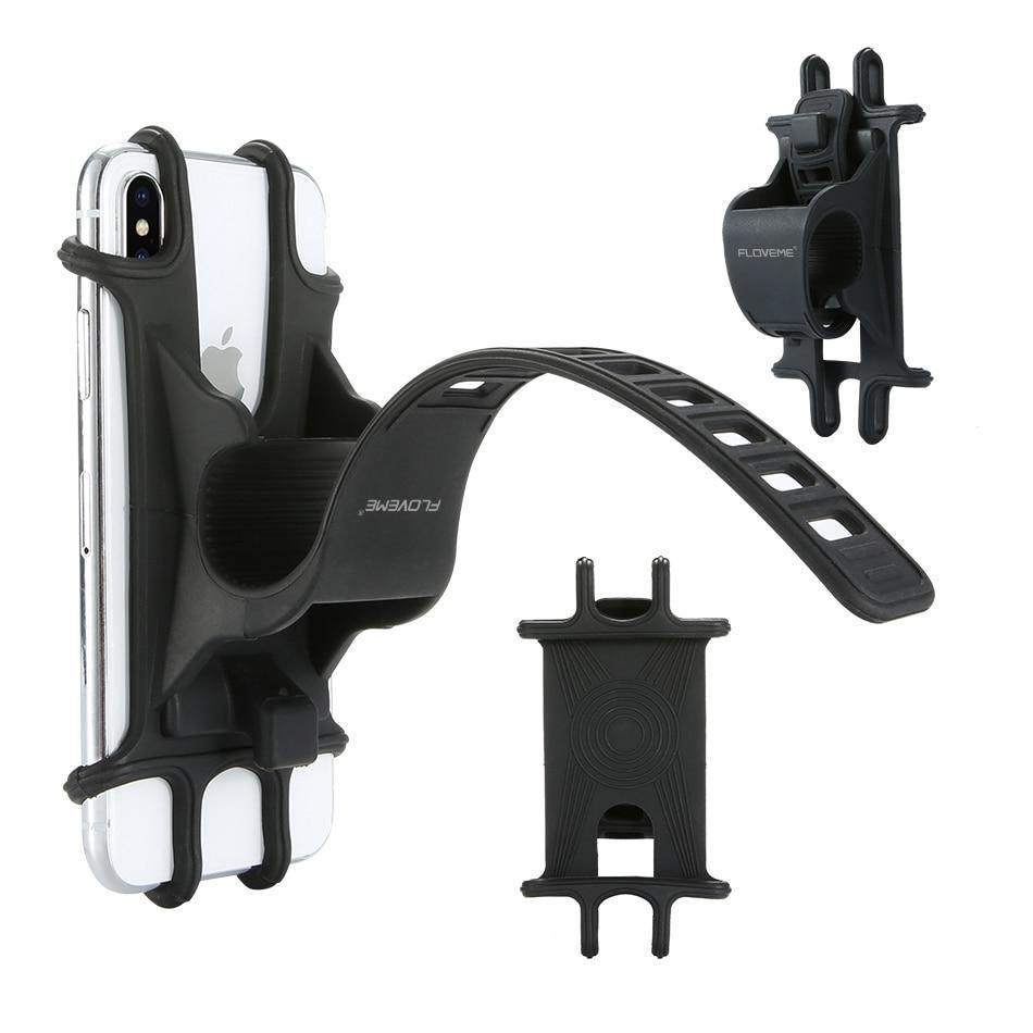 Black Bike Phone Holder Universal Motorcycle Bicycle Mobile Cell Phone Handlebar Stand - UrbanCycling.com