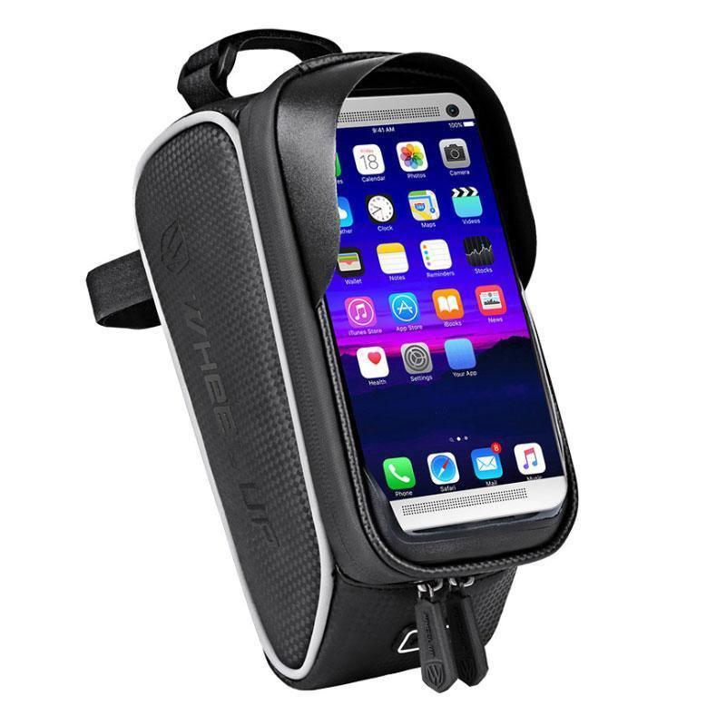 Black Waterproof Bicycle Phone Holder Bag Accessories Mobile Phone Stand Case For Bike - UrbanCycling.com