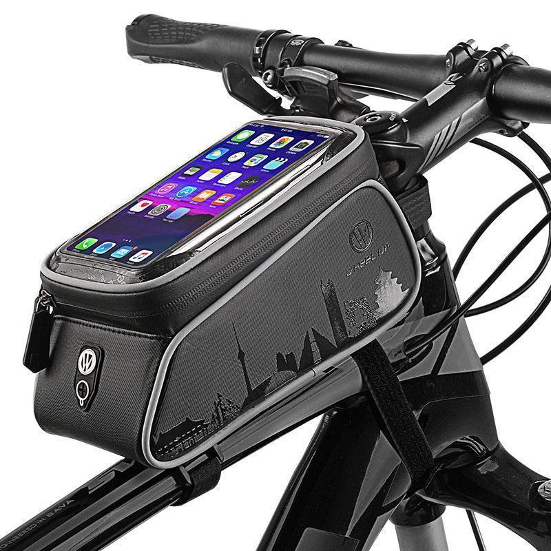 Black Waterproof Bicycle Phone Holder Bag Accessories Mobile Phone Stand Case For Bike - UrbanCycling.com
