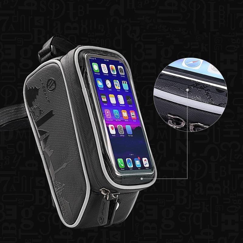 Black Waterproof Bicycle Phone Holder Bag Accessories Mobile Phone Stand Case For Bike - UrbanCycling.com