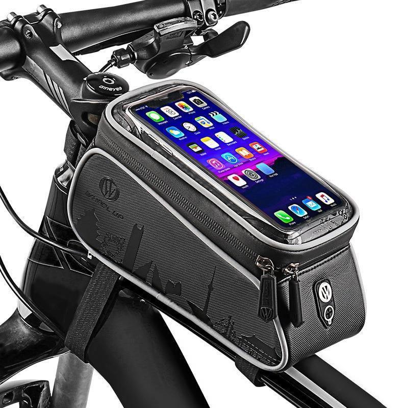 Black Waterproof Bicycle Phone Holder Bag Accessories Mobile Phone Stand Case For Bike - UrbanCycling.com