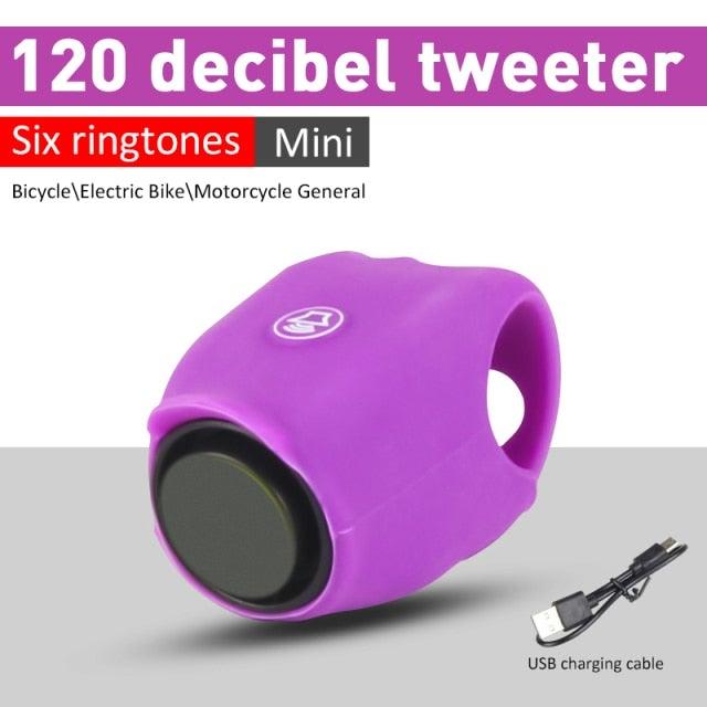 Chargeable Bicycle Bell 120db Waterproof Cycling Bike Bells Electric Horn Mini Portable Cycling Handlebar Bell Bike Tools Bicycle Bell With 3 Cute Sounds Waterproof Cycle Horn For Kids Road And Mountain Bike - UrbanCycling.com