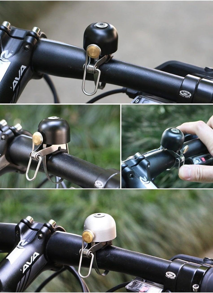 Classical Stainless Bell Cycling Horns Bike Handlebar Bell Horn Crisp Sound Horn Safety Bicycle Bell With Mounting Lock Plates Bike Bell Classic Bicycle Bell For Bike Ring Bell With Loud Sound Bells For Road Mountain Bike Handlebars Adults - UrbanCycling.com
