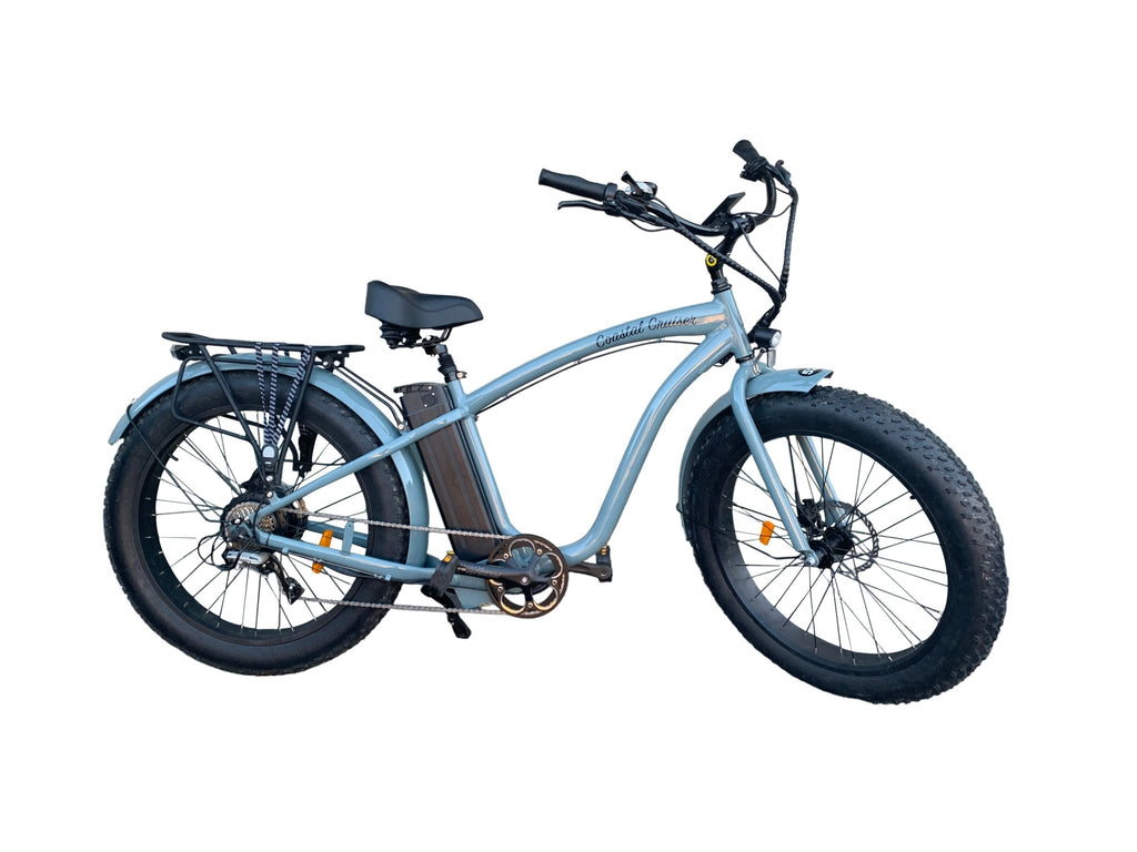 Coastal Cruiser - 750w Fat Tire Cruiser Step Over 26x4 Electric Bike - UrbanCycling.com