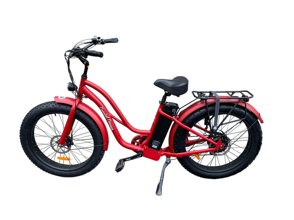 Coastal Cruiser - 750w Fat Tire Cruiser Step Thru 26x4 Electric Bike - UrbanCycling.com