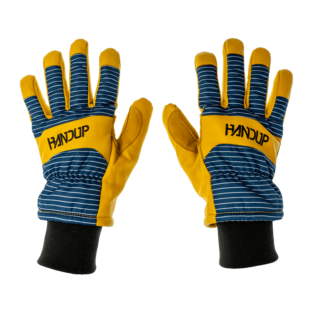 ColdEST Weather Gloves - Navy Stripes - UrbanCycling.com