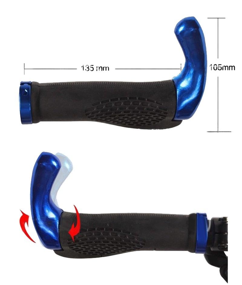 Comfortable Bicycle Handlebar End Cap Bike Rubber Anti - Skid Handle Bar Grip Cycling Lock - On Ends Ergonomics Non - Slip Mountain Bike Handlebar Comfortable Shock Absorption Rubber Grips - UrbanCycling.com