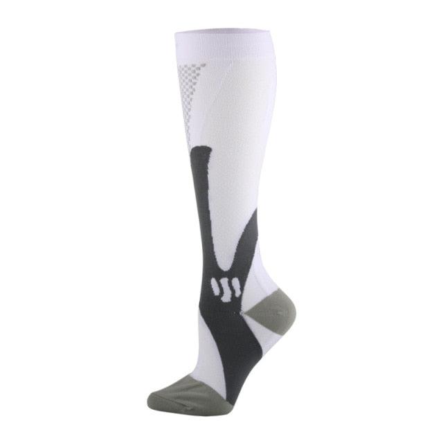 Compression Socks Nylon Medical Nursing Stockings Specializes Outdoor Cycling Sport Socks Men,20 - 30mmhg Run Nurse Socks for Edema Diabetic Varicose Veins Fast - drying Breathable Adult Sports Socks - UrbanCycling.com