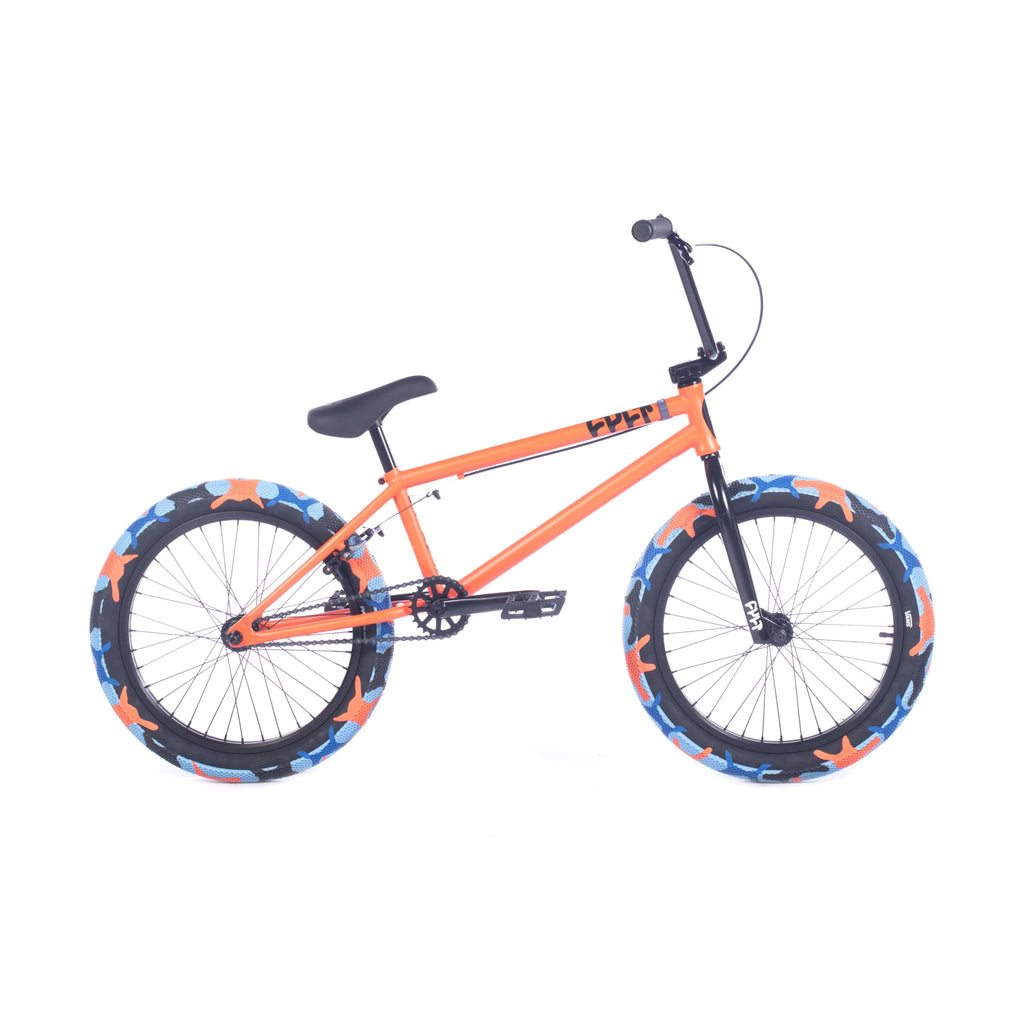 Cult Gateway 20.5" Complete BMX Bike - Orange/Blue Orange Tires - UrbanCycling.com