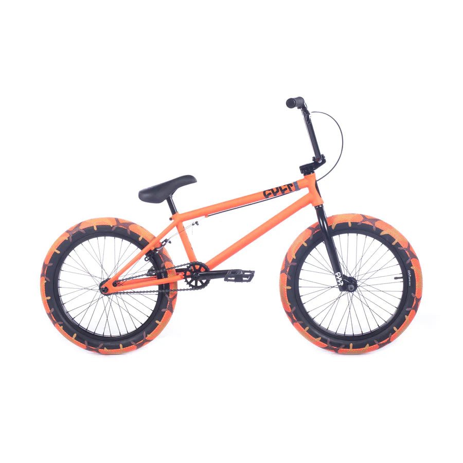 Cult Gateway 20.5" Complete BMX Bike - Orange/Orange Camo Tires - UrbanCycling.com