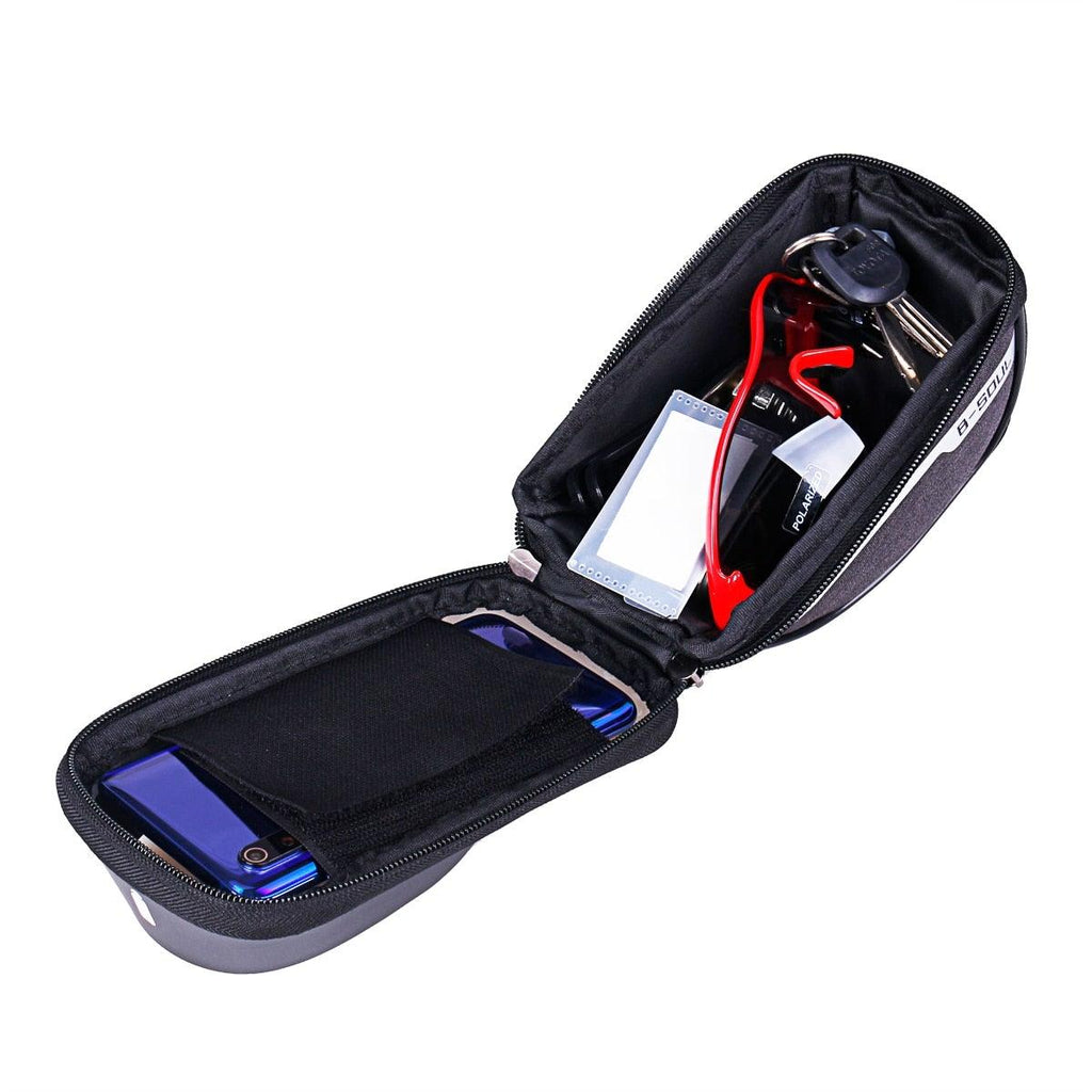 Cycling Bicycle Bike Head Tube Handlebar Cell Mobile Phone Bag Case Holder Screen Phone Mount Bags Case Bag Bicycle Bag Waterproof Bike Phone Mount Top Tube Bag Bike Phone Case Holder Accessories Cycling Pouch Compatible With Smartphones - UrbanCycling.com