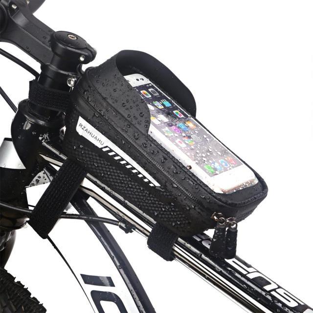 Cycling Bicycle Bike Head Tube Handlebar Cell Mobile Phone Bag Case Holder Screen Phone Mount Bags Case Bag Bicycle Bag Waterproof Bike Phone Mount Top Tube Bag Bike Phone Case Holder Accessories Cycling Pouch Compatible With Smartphones - UrbanCycling.com