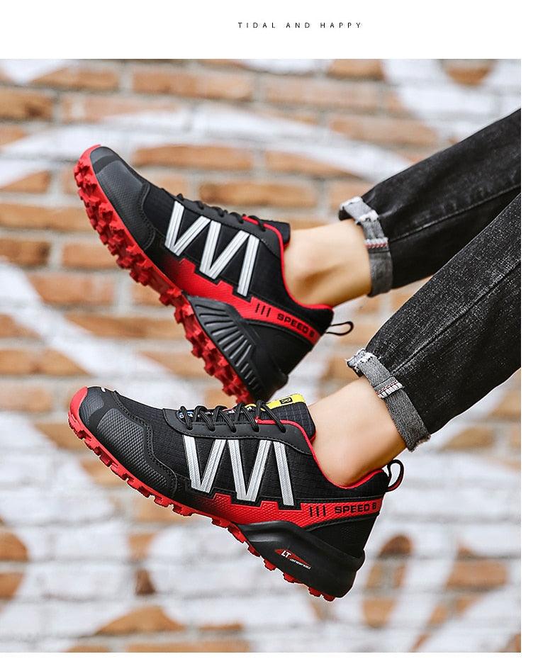 Cycling Mens Waterproof Outdoor Hiking Sneakers Men's Trail Running Shoes Fashion Hiking Sneakers For Men Tennis Cross Training Shoe Mens Casual Outdoor Walking Workout Footwear - UrbanCycling.com