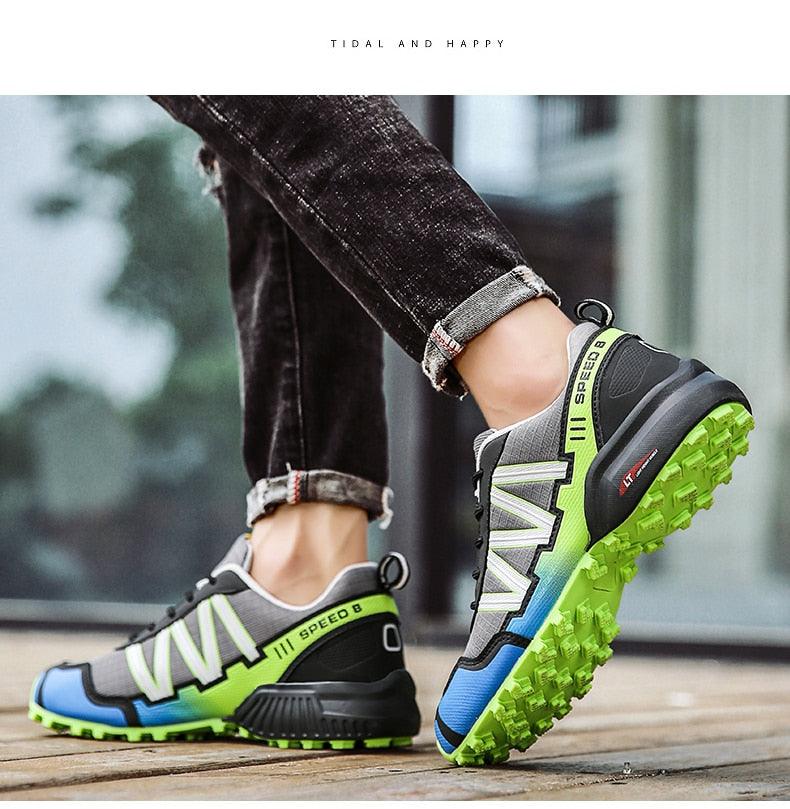 Cycling Mens Waterproof Outdoor Hiking Sneakers Men's Trail Running Shoes Fashion Hiking Sneakers For Men Tennis Cross Training Shoe Mens Casual Outdoor Walking Workout Footwear - UrbanCycling.com