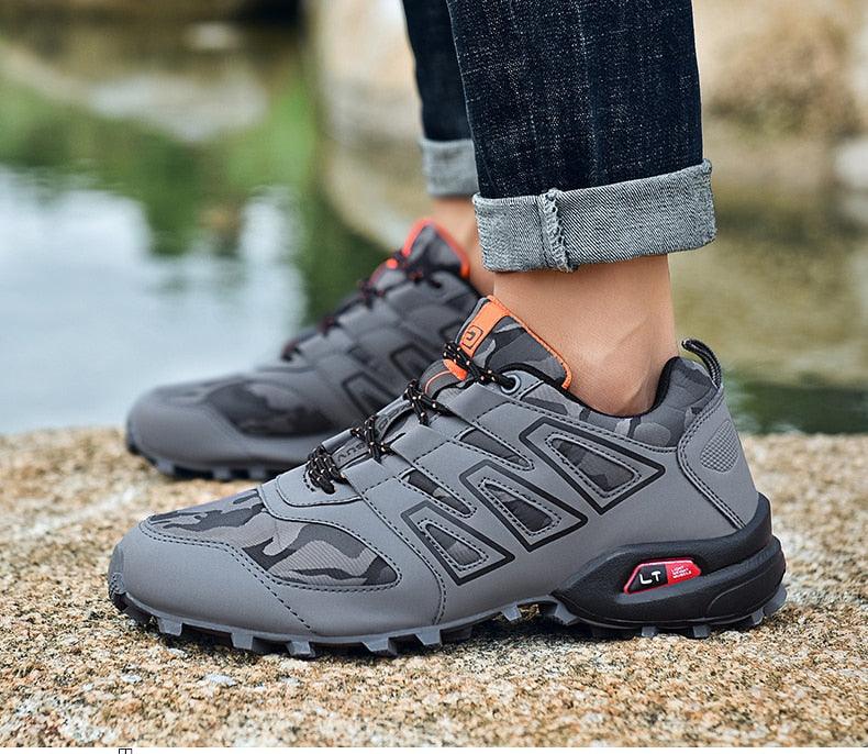 Cycling Mens Waterproof Outdoor Hiking Sneakers Men's Trail Running Shoes Fashion Hiking Sneakers For Men Tennis Cross Training Shoe Mens Casual Outdoor Walking Workout Footwear - UrbanCycling.com