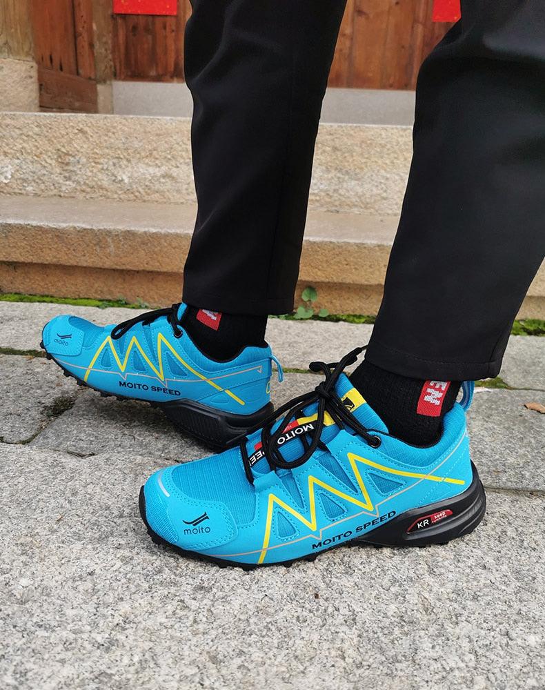 Cycling Mens Waterproof Outdoor Hiking Sneakers Men's Trail Running Shoes Fashion Hiking Sneakers For Men Tennis Cross Training Shoe Mens Casual Outdoor Walking Workout Footwear - UrbanCycling.com