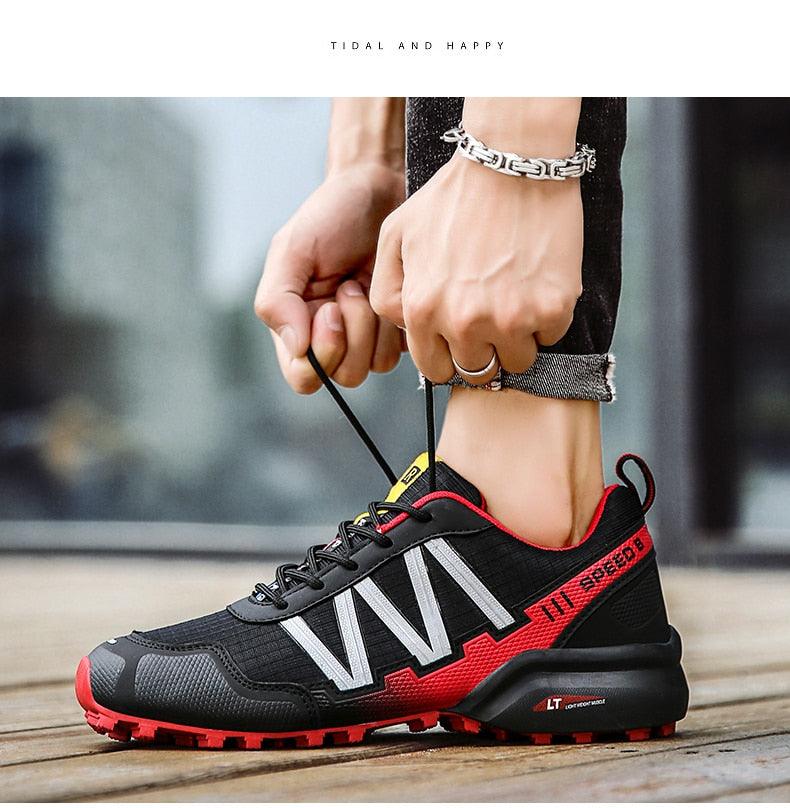Cycling Mens Waterproof Outdoor Hiking Sneakers Men's Trail Running Shoes Fashion Hiking Sneakers For Men Tennis Cross Training Shoe Mens Casual Outdoor Walking Workout Footwear - UrbanCycling.com