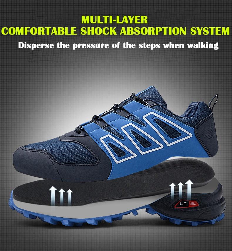 Cycling Mens Waterproof Outdoor Hiking Sneakers Men's Trail Running Shoes Fashion Hiking Sneakers For Men Tennis Cross Training Shoe Mens Casual Outdoor Walking Workout Footwear - UrbanCycling.com