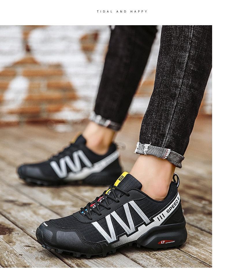 Cycling Mens Waterproof Outdoor Hiking Sneakers Men's Trail Running Shoes Fashion Hiking Sneakers For Men Tennis Cross Training Shoe Mens Casual Outdoor Walking Workout Footwear - UrbanCycling.com