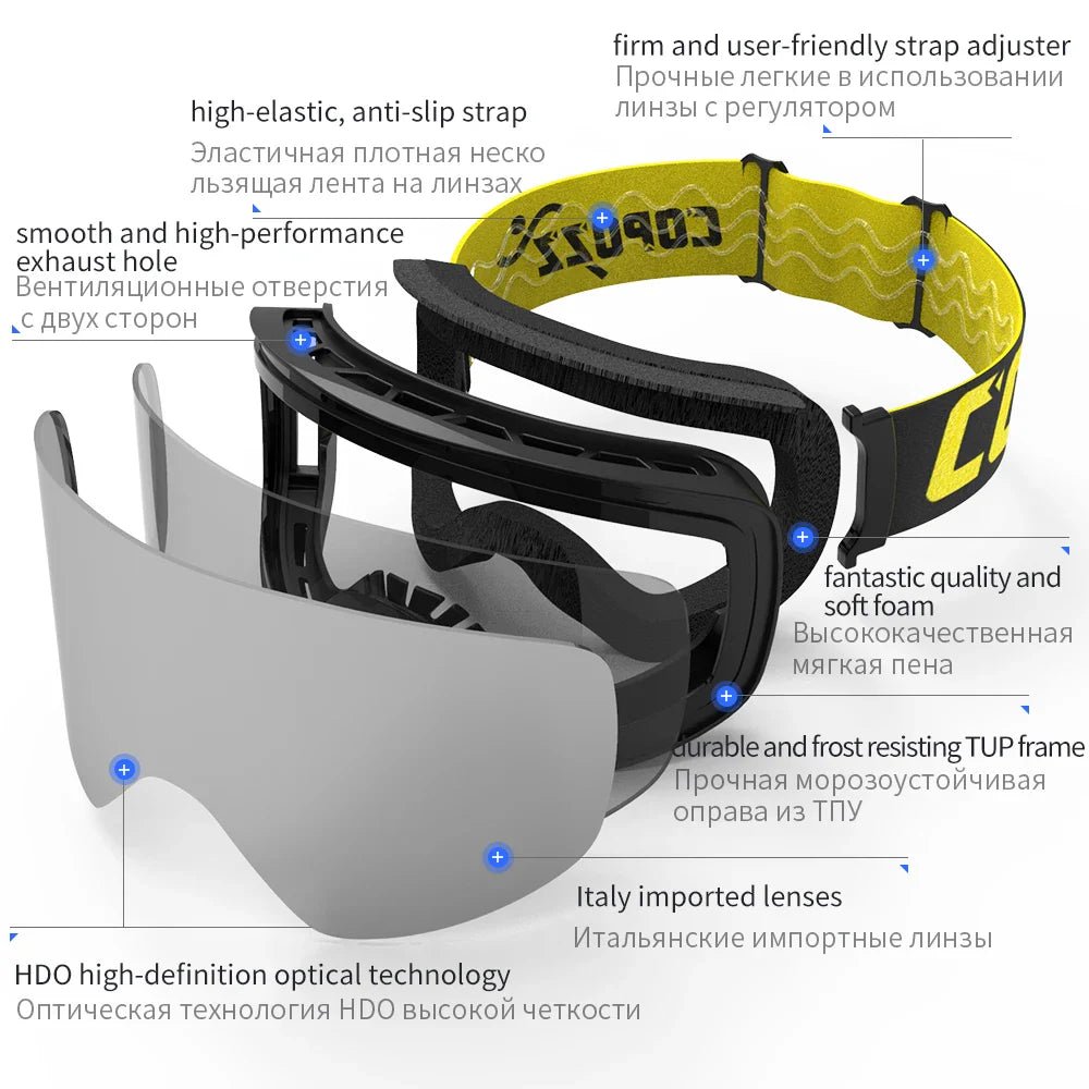 Cylindrical Snow Skiing Goggles - UrbanCycling.com