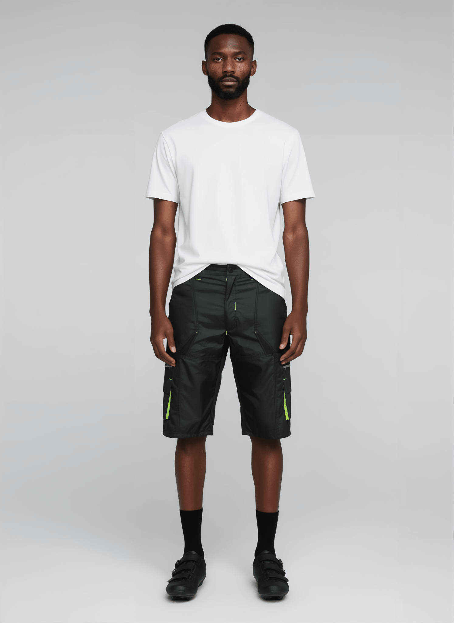 pedaled gravel shorts DK Gravel Shorts I — Long Baggy MTB Shorts (1/2 Pants) with 7 Pockets & Side Vents Medium / NO Undershorts