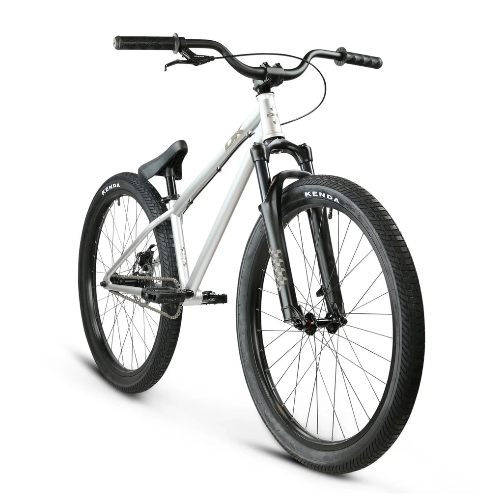 DK Lunex 26" Complete Dirt Jumper Bike - Silver - UrbanCycling.com