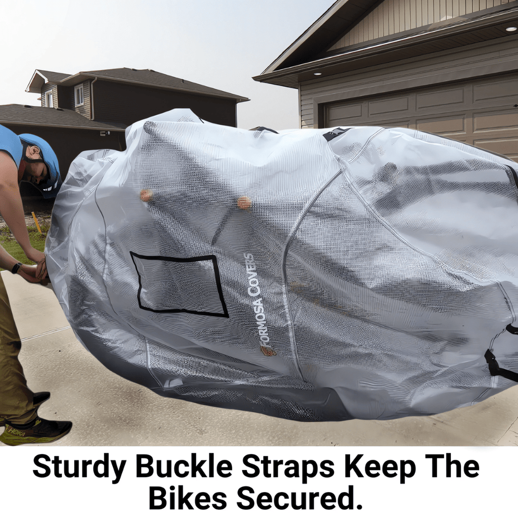 Dual Bike Rack Cover For Transport (Fits 1 - 2 Bikes) Full Translucent - UrbanCycling.com