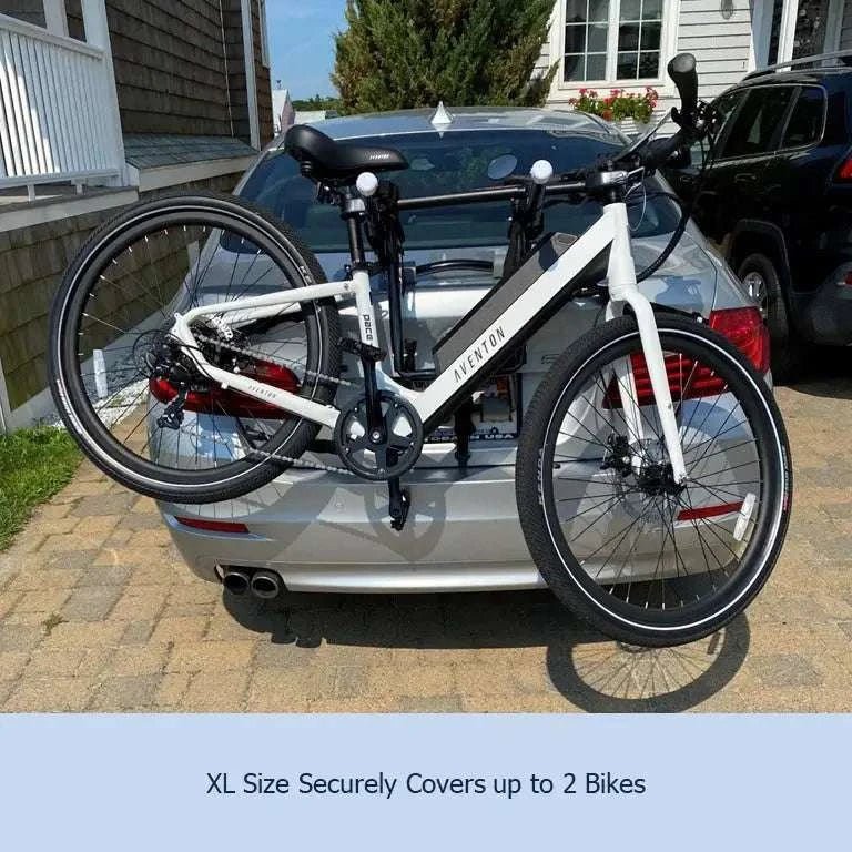 Dual Trunk Mount Bike Rack Cover For Transport (Fits up to 2 Bikes) Extra Large Translucent Ends - UrbanCycling.com