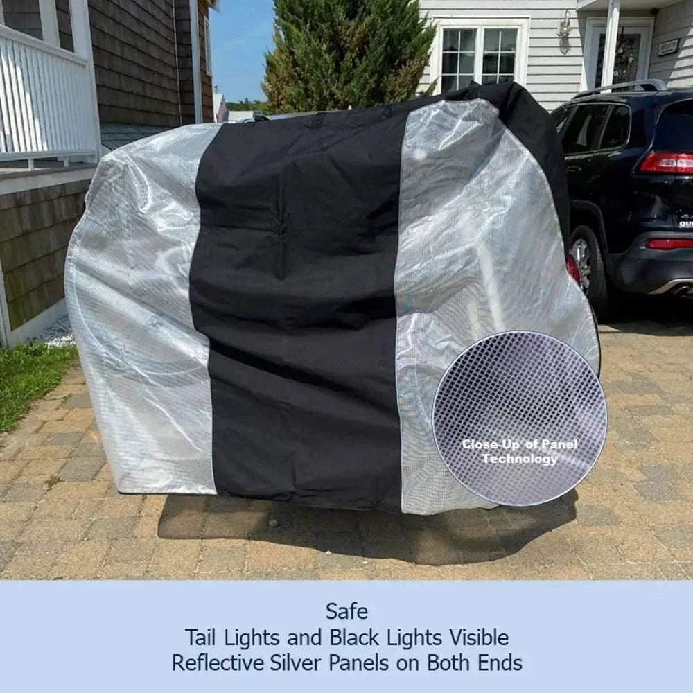 Dual Trunk Mount Bike Rack Cover For Transport (Fits up to 2 Bikes) Extra Large Translucent Ends - UrbanCycling.com