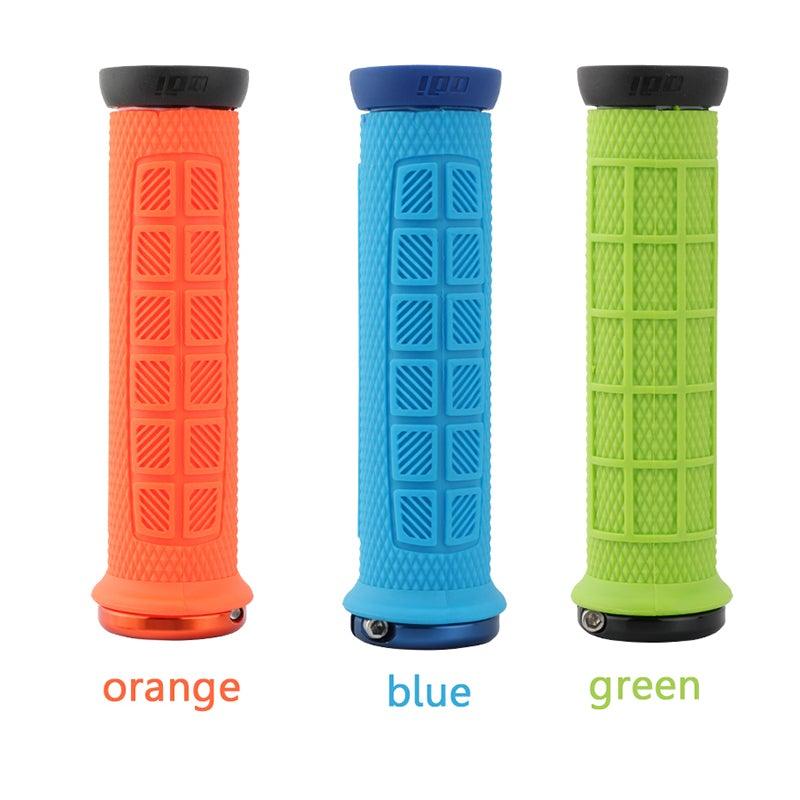 Durable Handlebar Grips Lock Ring Bike Handle Durable Wearable Bicycle Grips Single Lock - On Mountain Bike Grips Bicycle Handlebar Locking Grips Non - Slip Multi Colors Simple Design Handle Grips - UrbanCycling.com