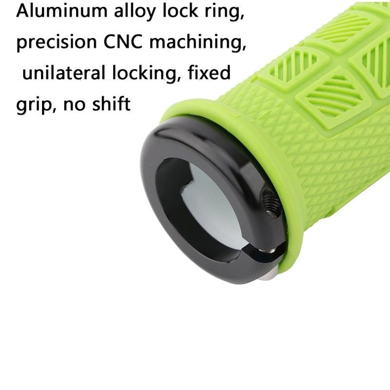Durable Handlebar Grips Lock Ring Bike Handle Durable Wearable Bicycle Grips Single Lock - On Mountain Bike Grips Bicycle Handlebar Locking Grips Non - Slip Multi Colors Simple Design Handle Grips - UrbanCycling.com