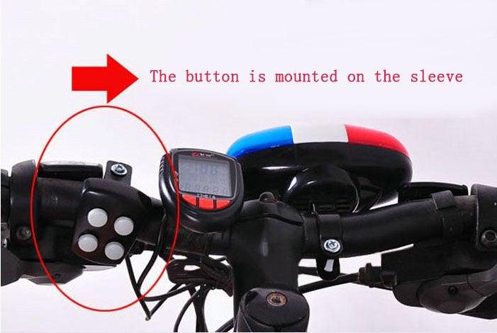 Durable Waterproof Multifunction Cycle Lamp 4 Loud Siren Sound Trumpet Police 6 LED Light Electronic Siren Bike Bell Battery Bike Bicycle Police Strobe Blue Red Bicycle Safety Light Loud Siren Sound Cycling Horn Bells - UrbanCycling.com