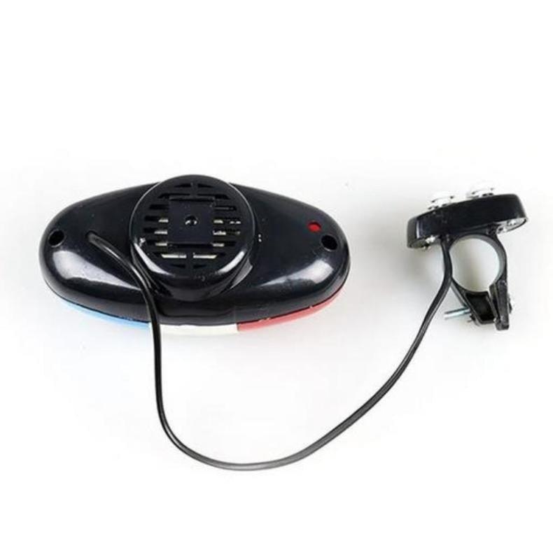 Durable Waterproof Multifunction Cycle Lamp 4 Loud Siren Sound Trumpet Police 6 LED Light Electronic Siren Bike Bell Battery Bike Bicycle Police Strobe Blue Red Bicycle Safety Light Loud Siren Sound Cycling Horn Bells - UrbanCycling.com