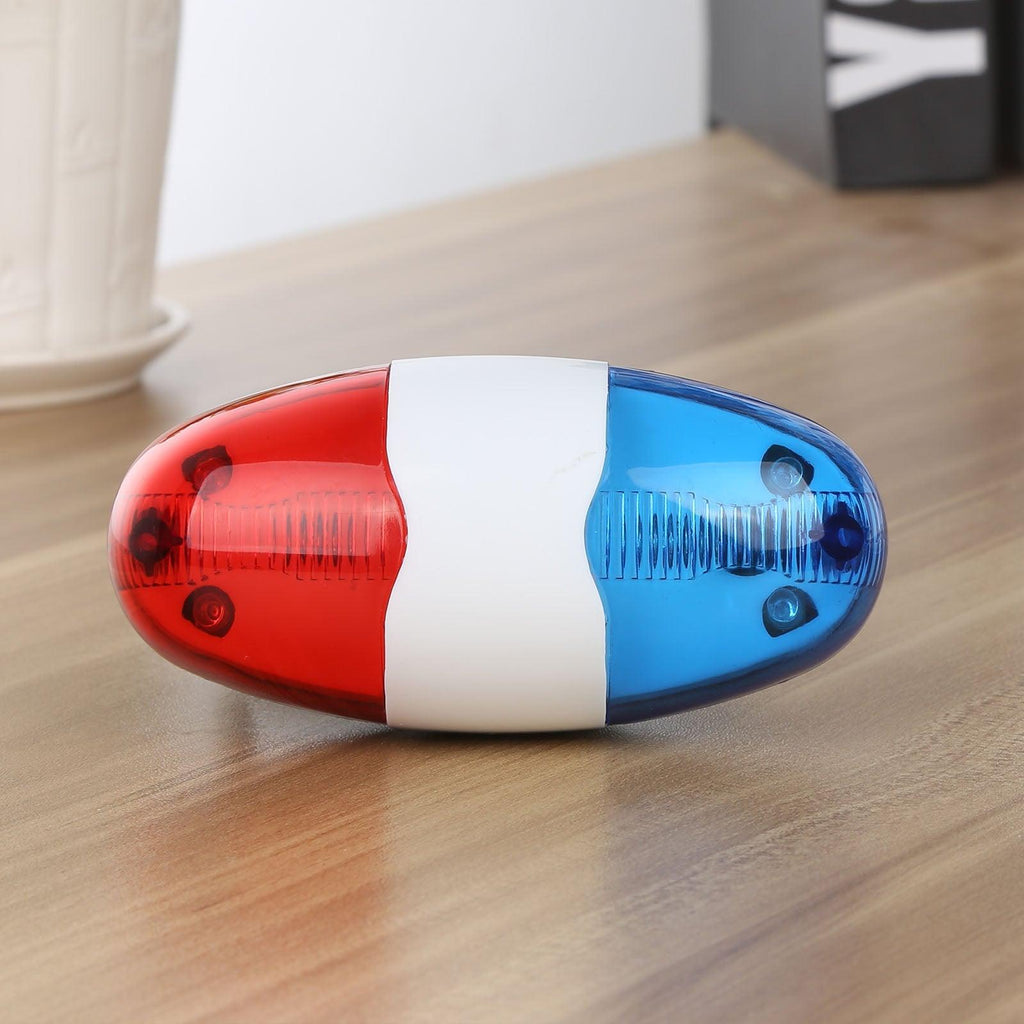 Durable Waterproof Multifunction Cycle Lamp 4 Loud Siren Sound Trumpet Police 6 LED Light Electronic Siren Bike Bell Battery Bike Bicycle Police Strobe Blue Red Bicycle Safety Light Loud Siren Sound Cycling Horn Bells - UrbanCycling.com