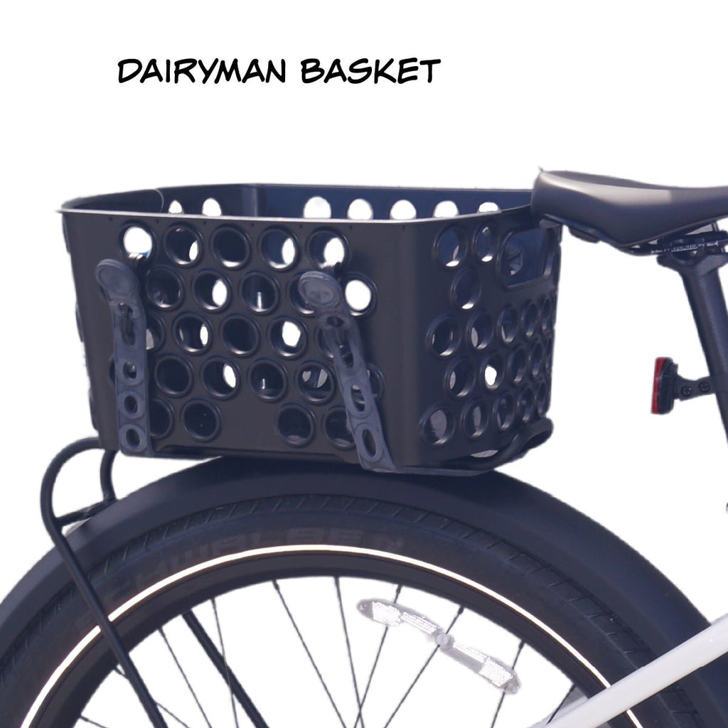 EBike Bicycle Basket, Dairyman Universal Rear Bicycle Basket, E - Bike Basket - UrbanCycling.com