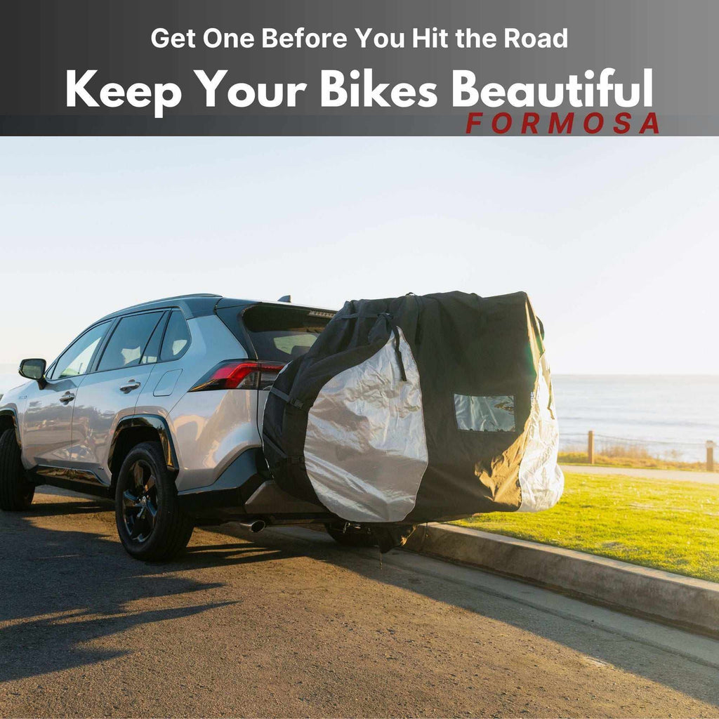 Electric Bike Cover for Transport (Fits 1 - 2 E - Bikes) with Large Translucent Ends - UrbanCycling.com